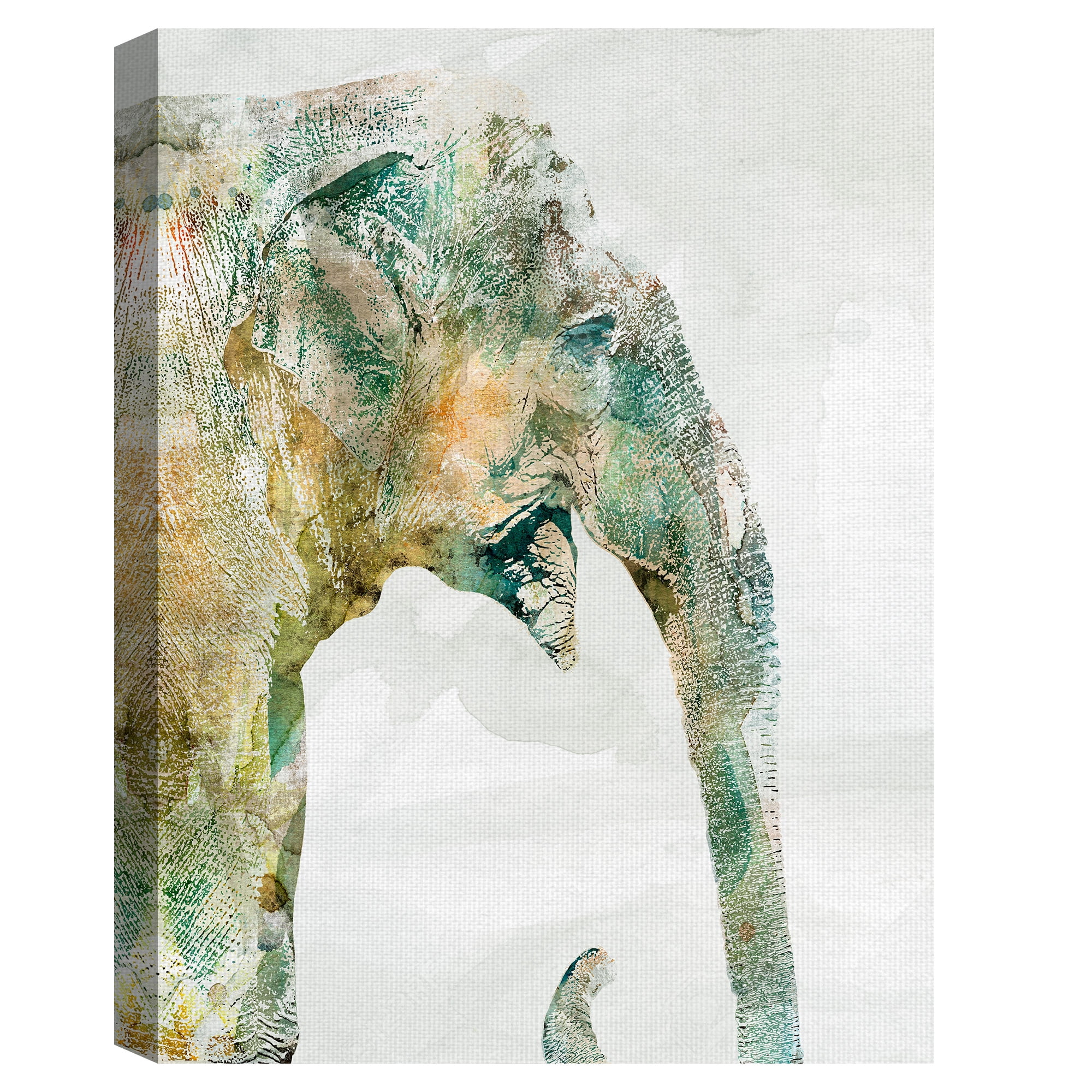 Masterpiece Art Gallery African Colors Elephants by Carol Robinson Canvas Art Print 18" x 24"