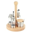 thumbnail image 1 of Qukaim Récipient d'assaisonnement Cruet Condiment Épices Poivre Boîte de Rangement Assaisonnement Récipient Pot Rack Set Cuisine Outil de Cuisine Rond, 1 of 14