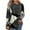 Z#1 Gray, variant on Womens Tunic Tops Shirts Dressy Casual Long Sleeve Pullover Cute Colorblock Patchwork Print Lose Fit Blouses Crew Neck T-Shirt