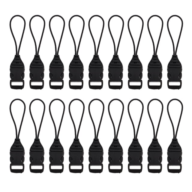 Adaptador de llavero de 50 piezas con hebilla de nailon desmontable y cordón de liberación rápida para unidad USB, teléfono, cámara, mini mochila de 10 mm