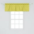 thumbnail image 2 of Royal Window Valance, Simple Retro Crown Pictogram Pattern King and Queen Sign Heraldic Sign Print, Curtain Valance for Kitchen Bedroom with Rod Pocket, 54" X 18", Pastel Yellow Khaki, by Ambesonne, 2 of 3