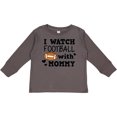 thumbnail image 3 of Inktastic I Watch Football with My Mommy Boys Long Sleeve Toddler T-Shirt, 3 of 5