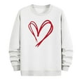 thumbnail image 5 of PNTUTB Fashion Men's Valentine's Day Print Loose Casual Crew Neck Hoodless Pullover Long Sleeves Sweatshirts, 5 of 6