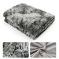 thumbnail image 5 of Ultra Soft Blanket Plush Bed Blanket Cozy Towel Blanket Breathable Warm Throw for Couch Bed Sofa Office Car, 32x48inches, Dark Gray, 5 of 7
