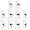 thumbnail image 1 of Seamless Hook 10pcs Furniture Clear Hanger Pads with Screws Non-Trace Hook Kitchen Sticker, 1 of 7