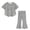 Black., variant on HBGVBA Toddler Girls Casual 2 Piece Set,Striped Short Sleeve T-Shirt and Full Length Pants,12 Month-9 Years Fashion Striped Short Sleeve Top Flared Long Pants Set