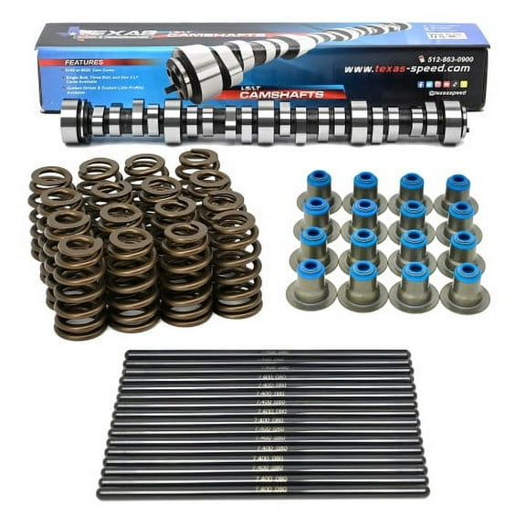 Texas Speed TSP Stage 2 High Lift LS Truck Camshaft 4.8 5.3 6.0 6.2 1999-2013 Single Spring Cam Kit