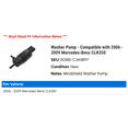 thumbnail image 2 of Washer Pump - Compatible with 2006 - 2009 Mercedes-Benz CLK350 2007 2008, 2 of 2