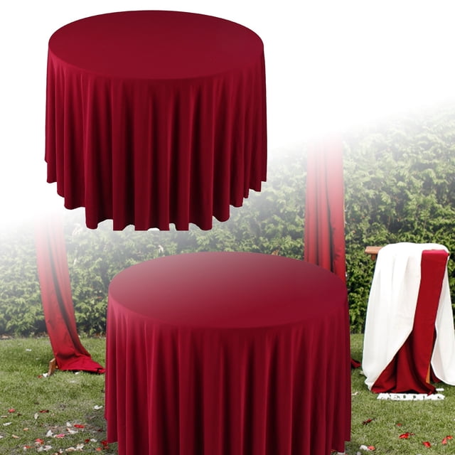 WIFKLSIIPG Champagne Black Yellow 60x110cm Elastic Hotel Wedding High Bar Counter Solid Color Banquet Elastic Catering