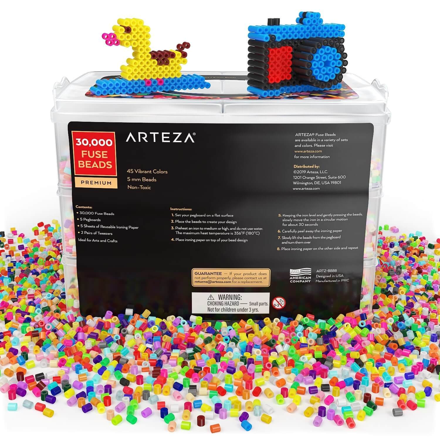 Arteza Fuse Beads 30,000 - 45 Color Set