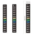 thumbnail image 2 of Jinsinto 20 Pieces Digital Temperature Sticker Adhesive Thermometer Strip Aquarium Thermometer Sticker Temperature Thermometer Strips in Fahrenheit and Celsius Display for Aquarium and Fish Tank, 2 of 5