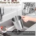 thumbnail image 4 of 48 oz/64 oz Stainless Steel Pitcher with Lid Rustproof Stainless Steel Measuring Cup with Marking and Handle for Home Kitchen Restaurant Bar, 4 of 11