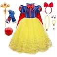 thumbnail image 2 of Disney vestido de princesa Blancanieves para niñas, vestido de baile de encaje para Halloween, ropa de fiesta de cumpleaños para niños, disfraz de fantasía para Cosplay, 2 of 4