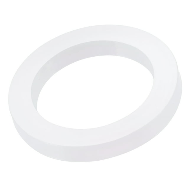 Unique Bargains Rondelle Plate en Silicone DN40 1-1/2 Pieds Connecteur Rapide Blanc