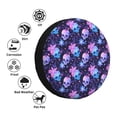 thumbnail image 4 of Pofeuu Skull starry sky flower leaf Print Spare Tire Wheel Cover for Car Truck SUV Camper Universal Fit Spare Tire Cover RV Spare Tire Covers-14 inch, 4 of 6