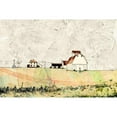 thumbnail image 3 of Mabat, Ynon 14x11 Black Modern Framed Museum Art Print Titled - White Barn in the Field, 3 of 5