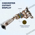 thumbnail image 3 of Fit Ford Focus 2012-2018 2.0L 4Cyl 30580 Exhaust Manifold Catalytic Converter, 3 of 5