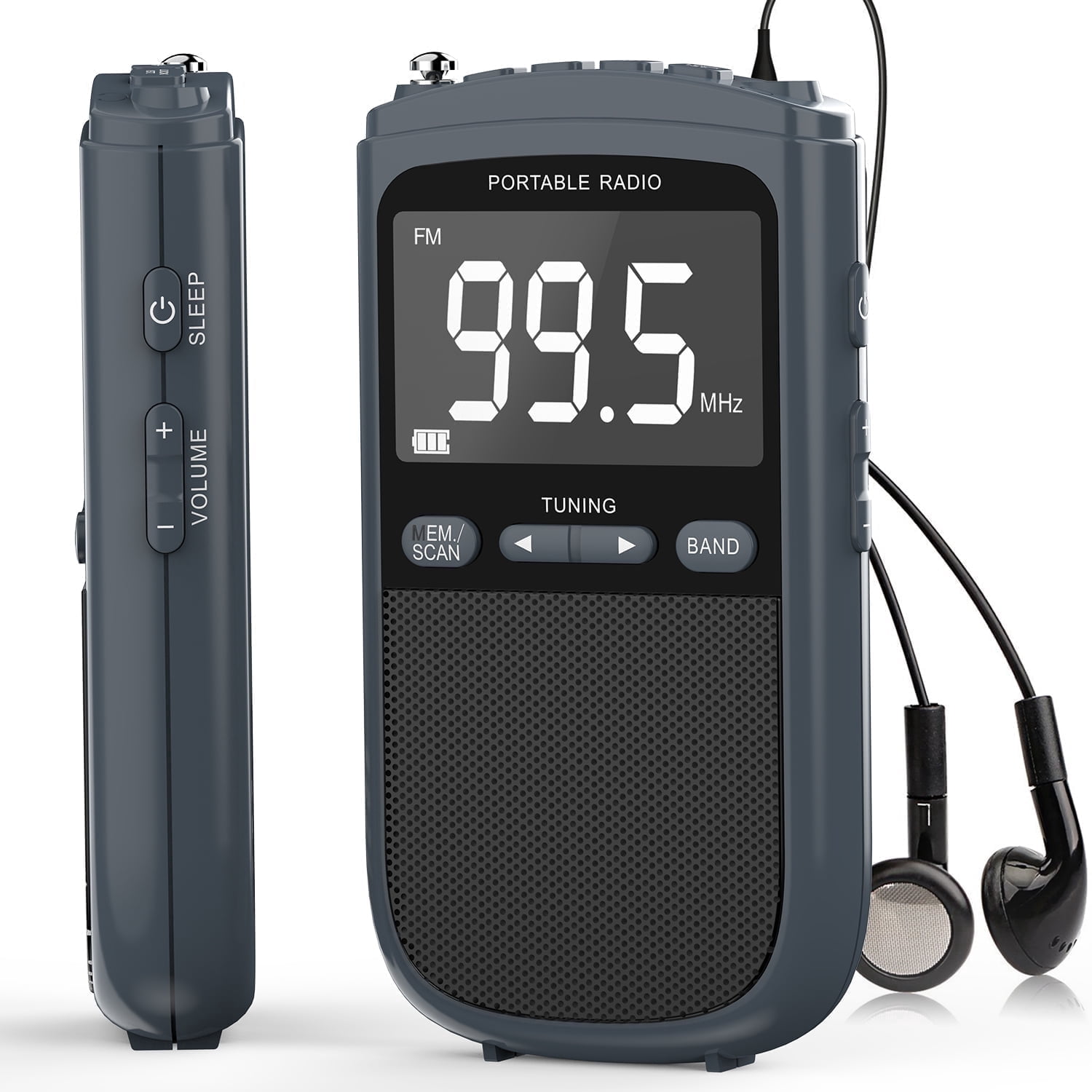 SANSUI F28 Mini Elderly FM Radio Outdoor Wireless Bluetooth