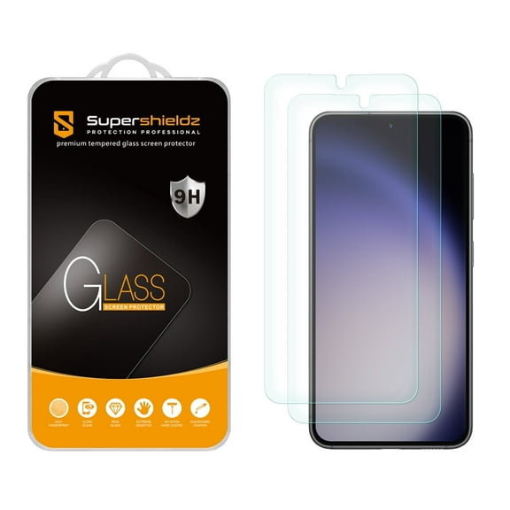 (2 Pack) Supershieldz Designed for Samsung Galaxy S24/ Galaxy S25 Tempered Glass Screen Protector, Anti Scratch, Bubble Free
