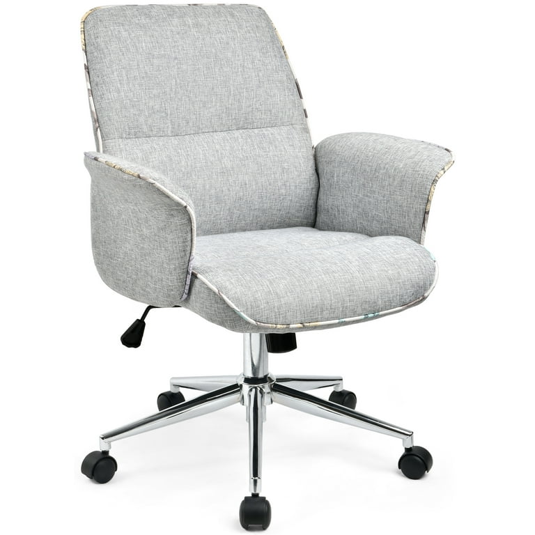 ComHoma Ergonomic Executive Adjustable Mid Back Home Office Chair Gray Walmart