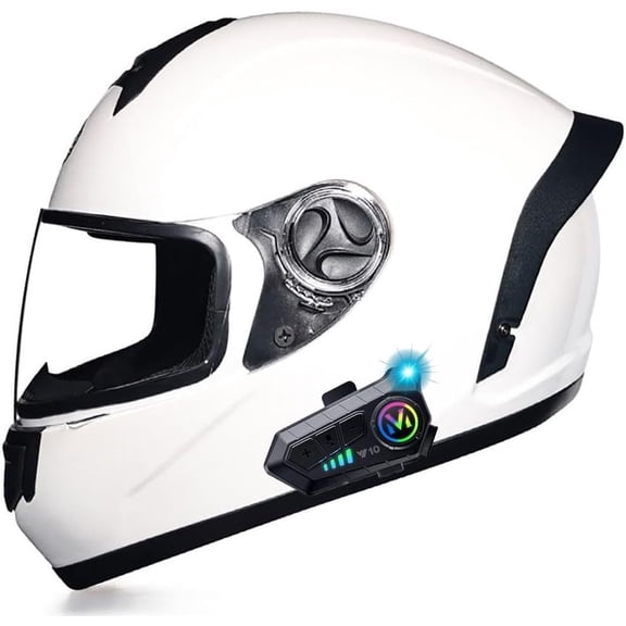 Bluetooth Motorcycle Helmets DOT Approved Full Face Motorcycle Generic Built-in Dual Speaker with Microphone, Multiple Vents Motorbike Generic Street Bike Generic