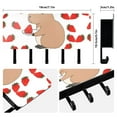 thumbnail image 2 of Capybara Strawberry Mail Holder Organizer Wall Mount with Shelf Key Holder Key Rack with 5 Key Hooks for Wall Decorative, 2 of 6