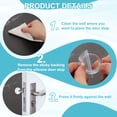 thumbnail image 4 of Tapones para puertas Uxcell para protector de pared, topes de silicona con fuerte adhesivo de 2", 4 of 6