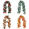 thumbnail image 3 of Autumn Wreaths For Table Decorations Artificial Maple Leaves Life-like Leaves, 3 of 6