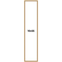 10x55 Frame Beaded Gold Solid Wood Picture Frame | 0.75 Inches Moulding Width | Liscio Oro