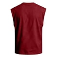 thumbnail image 6 of Mens Workout Tank Tops Summer Sleeveless Tee Shirts Casual Stylish Gym Muscle Shirt Loose Fit for Basketball Wine XXL, 6 of 6