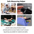 thumbnail image 5 of Precision Pocket Woodworking Ruler 12 Inch Marking Measuring Ruler Professional Woodworking Tools Ruler Metal Construction Ruler Inch and Metric Ruler Slide Ruler Learning Ruler with Slide Stops, 5 of 9