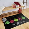 thumbnail image 5 of Mohawk Home Prismatic Merry Ornaments Black Contemporary Theme Christmas Precision Printed Scatter, 1'6"x2'6", Black, 5 of 6