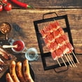 thumbnail image 4 of MasteelfCA Black Barbecue Salt Plate Rack Restaurant Iron Enamel Rack Barbecue Accessory, 4 of 9