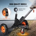 thumbnail image 5 of VEVOR Adjustable Trailer Dolly, 1500lbs Tongue Weight Capacity, 2 in 1 Trailer Mover with 23.6''-35.4'' Adjustable Height & 2'' Ball, 16'' Pneumatic Tires & Universal Wheel, for Moving Car RV Trailer, 5 of 9