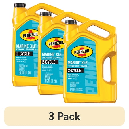 (3 pack) Pennzoil Marine XLF Extended Life Formula Engine Oil, 1 Gallon