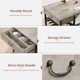 thumbnail image 4 of Juego de Comedor para 4 Personas con Cajones de Almacenamiento y Estante para Vinos – Mesa de Cocina con Bancos Tapizados para Espacios Pequeños, 4 of 21