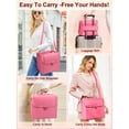 thumbnail image 2 of Estuche de viaje para maquillaje Deciniee, grande, rosa, impermeable, 2 of 8