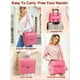 thumbnail image 2 of Estuche de viaje para maquillaje Deciniee, grande, rosa, impermeable, 2 of 8