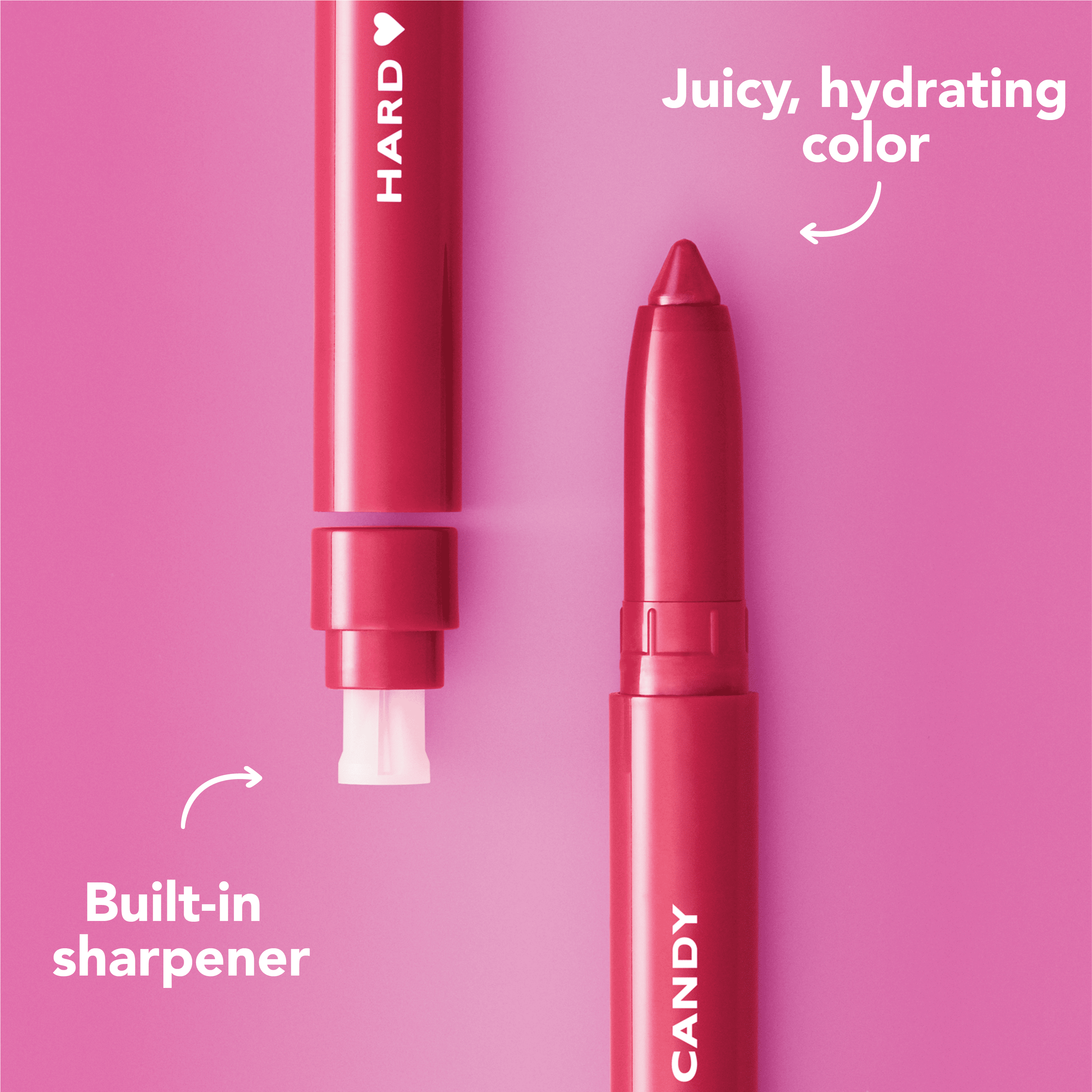 Hard Candy Lip Shine Lipstick Nectar, Pink Lip Color