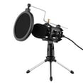thumbnail image 1 of Video Microphone Kit with Mini Microphone Tripod Shock Mount Pop Filter Windshield Adapter Cable 3.5mm, 1 of 7