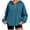 A-Dark Blue1114, variant on Wxolcjlv Solid Quarter Zip Hoodies for Women Long Sleeve Pullover Tops