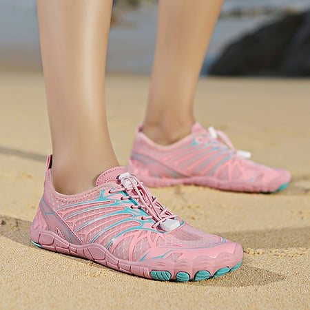 

PEASKJP Women Slippers Women Summer Solid Slip On Casual Open Toe Wedges Comfort Beach Sandals Shoes Women Sandals Pink 9