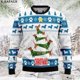 thumbnail image 5 of Lindos suéteres de punto navideños con diseño de perro salchicha, divertidos suéteres de regalo de Navidad y Halloween, tops para parejas, fiestas, unisex, casuales, 3, 5 of 5