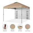 thumbnail image 5 of Best Choice Products 10x10ft Easy Setup Pop Up Canopy, Portable Tent w/ Side Wall, 1-Button Push, Case - Tan, 5 of 9