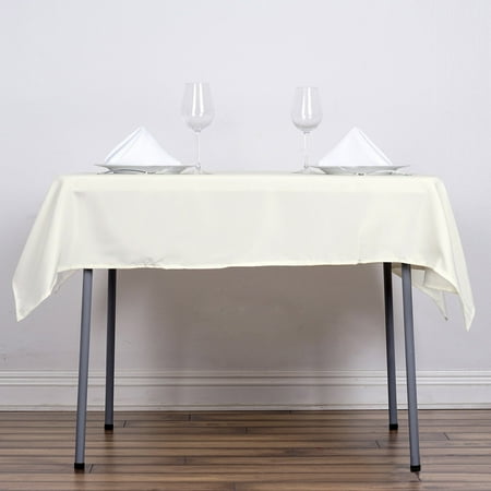 

Efavormart 5 PCS 54 Ivory Square Polyester Tablecloth