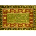 thumbnail image 1 of Ahgly Company Indoor Rectangle Animal Yellow Traditional Area Rugs, 7' x 10', 1 of 4