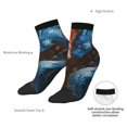 thumbnail image 6 of Pofeuu Red And Blue Fire Dragon F Print 30cm Socks, Adult Running Hiking Socks for Youth and Adult, 6 of 7