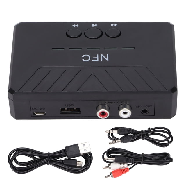 Receptor inalámbrico de escritorio NFC, Receptor Bluetooth NFC 5.0 Adaptador de receptor inalámbrico de audio Bluetooth Receptor Bluetooth NF Altamente versátil