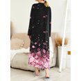 thumbnail image 4 of KISSGAL Plus Size Long Nightgown for Women V Nek Nightshirt Sleepwear Full Length Sleepshirt with Pockets Long Sleeve Sleep Dress, 4 of 4