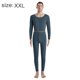 thumbnail image 2 of Conjunto de ropa interior térmica para hombre, calzoncillos largos con forro polar suave, capa base superior e inferior cálidas para el invierno, azul, 2 of 6